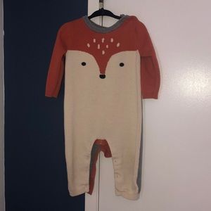 Baby Gap Fox sweater one piece